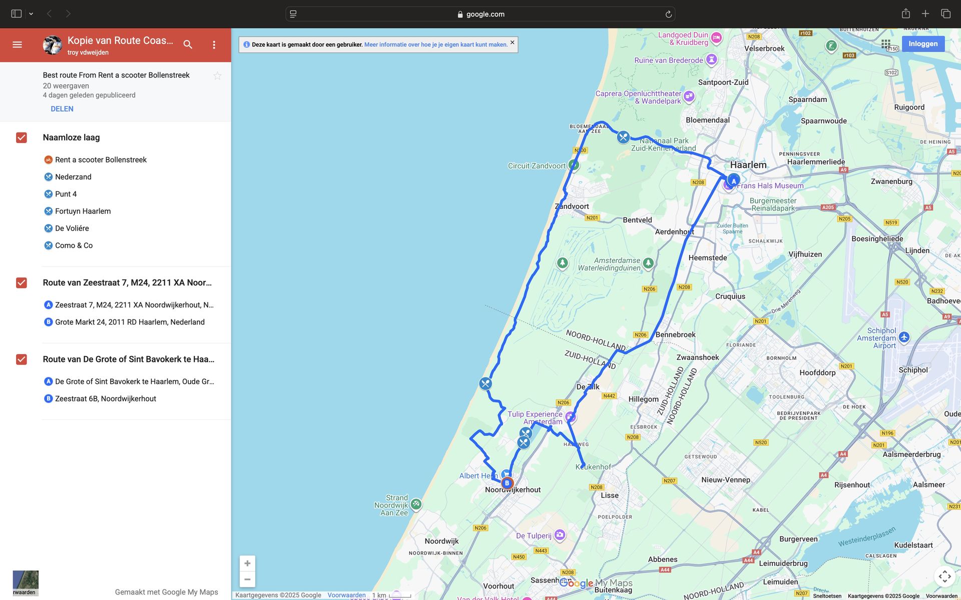 alt="Bezoekers rijden met e-scooters door de duinen van Zuid-Holland"